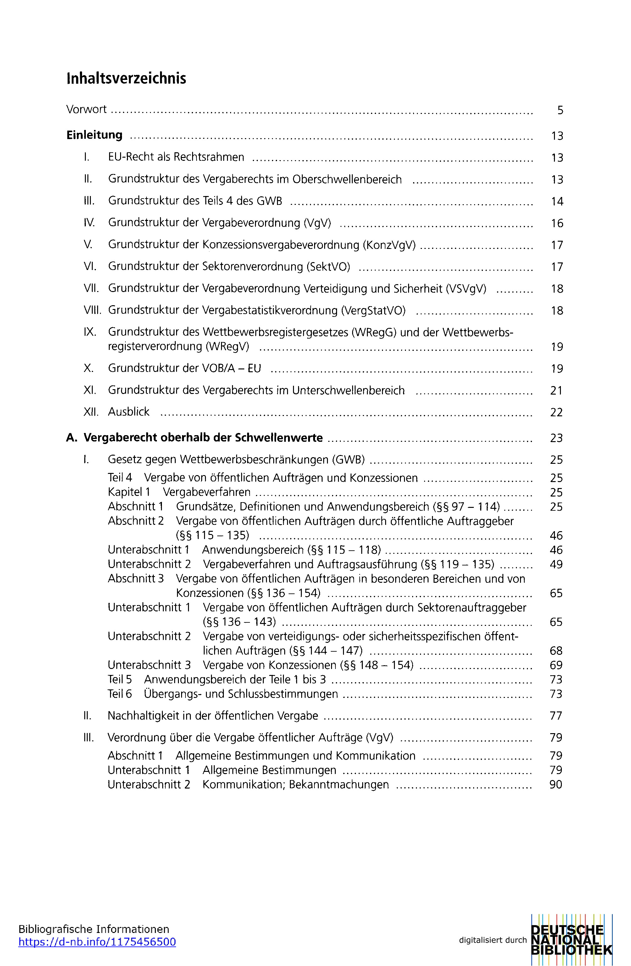 Vergabe- und Vertragsrecht 2024