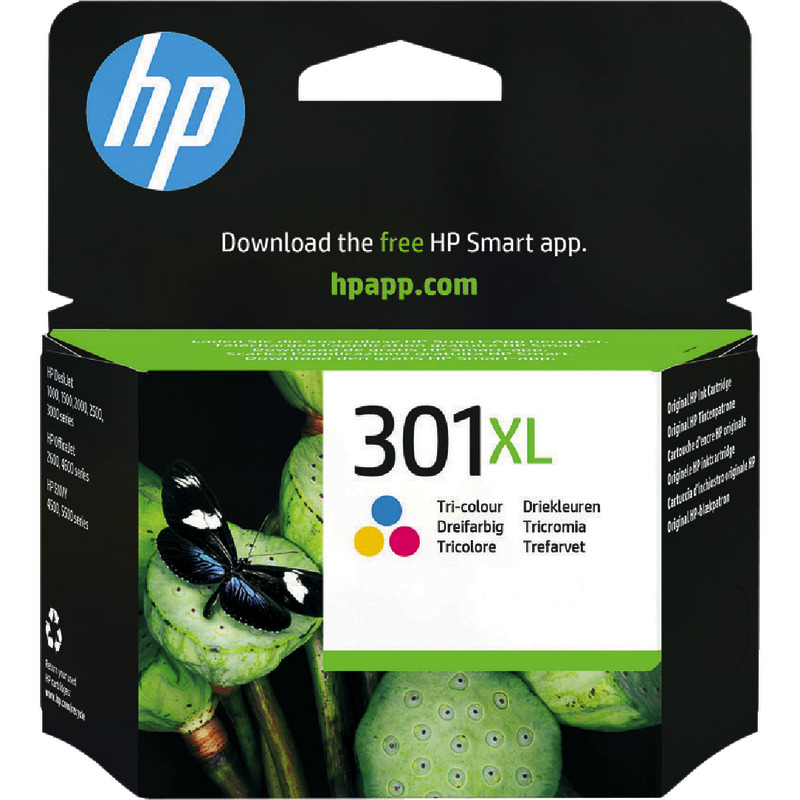 hp vivera Tintenpatrone CH564EE (Nr. 301 XL), 3-farbig