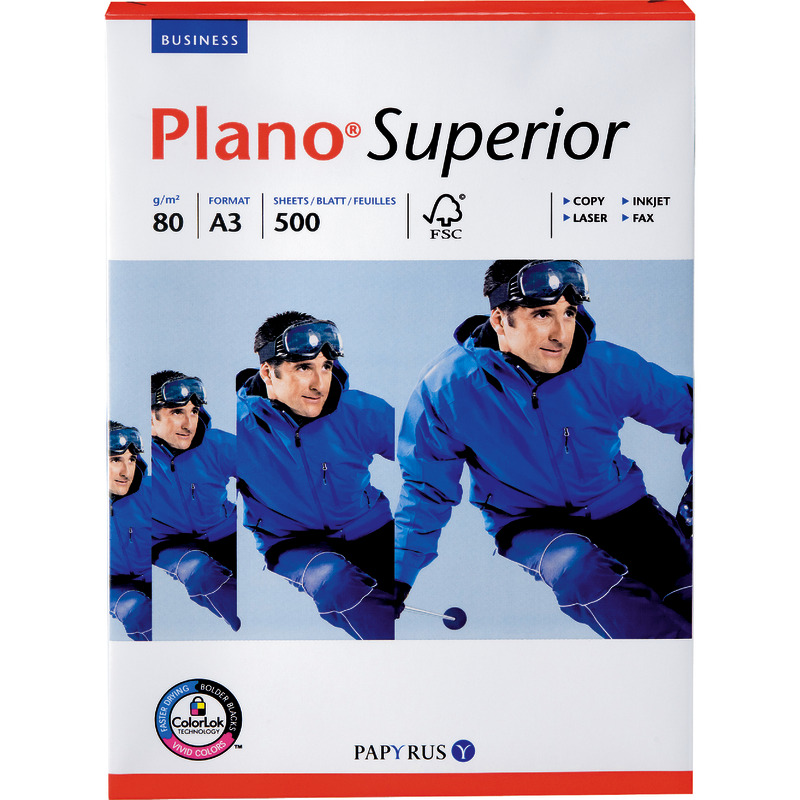 PAPYRUS Kopierpapier Plano® Superior, DIN A3, 80 g/m²