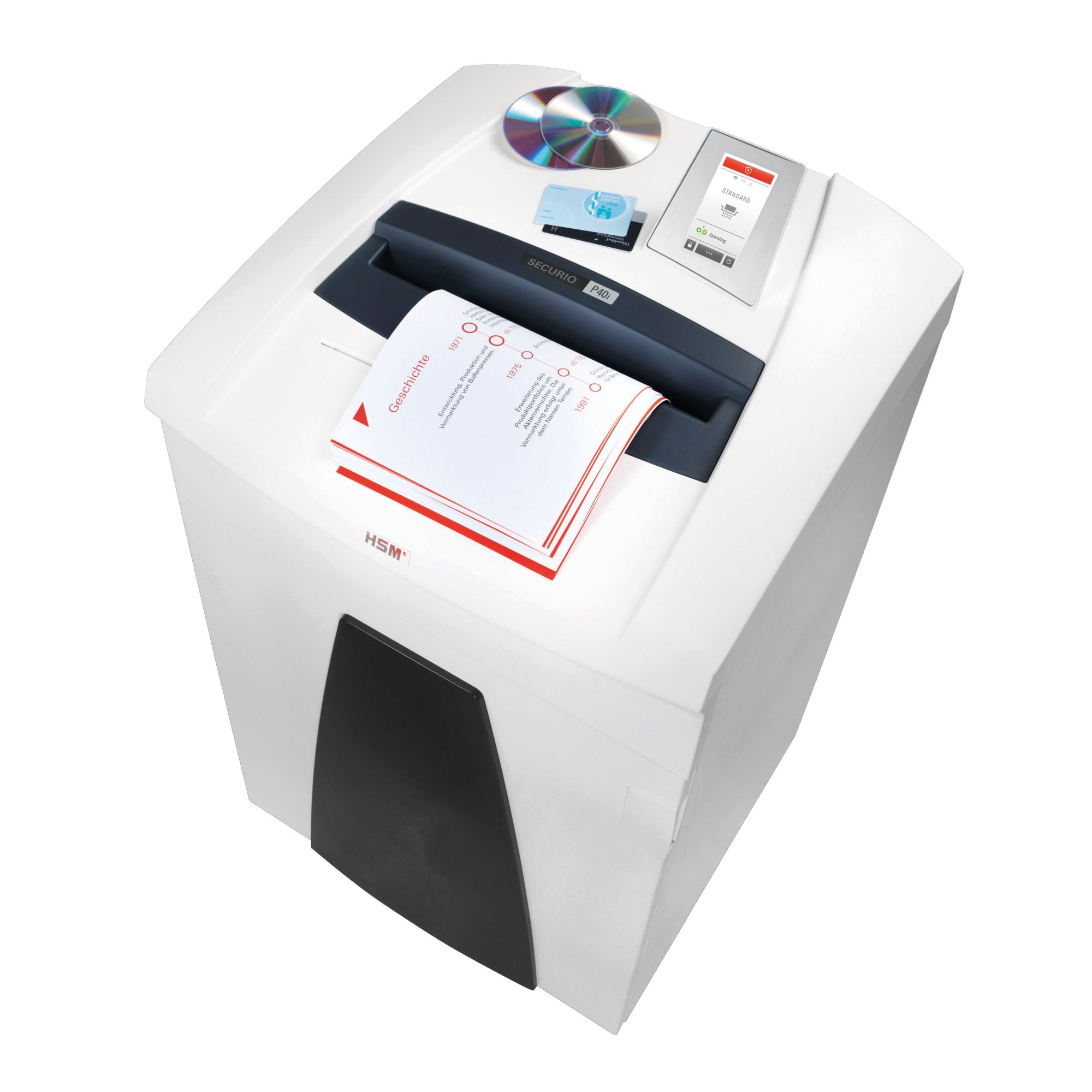 Aktenvernichter HSM SECURIO P40i mit Touchdisplay