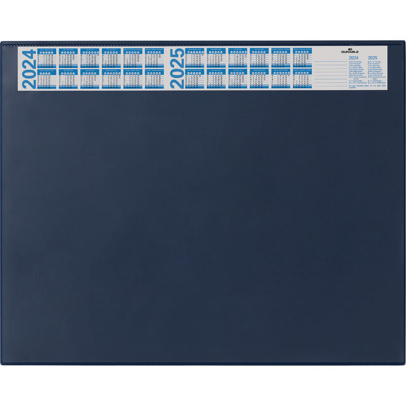 DURABLE Schreibunterlage mit Vier-Jahreskalender - dunkelblau