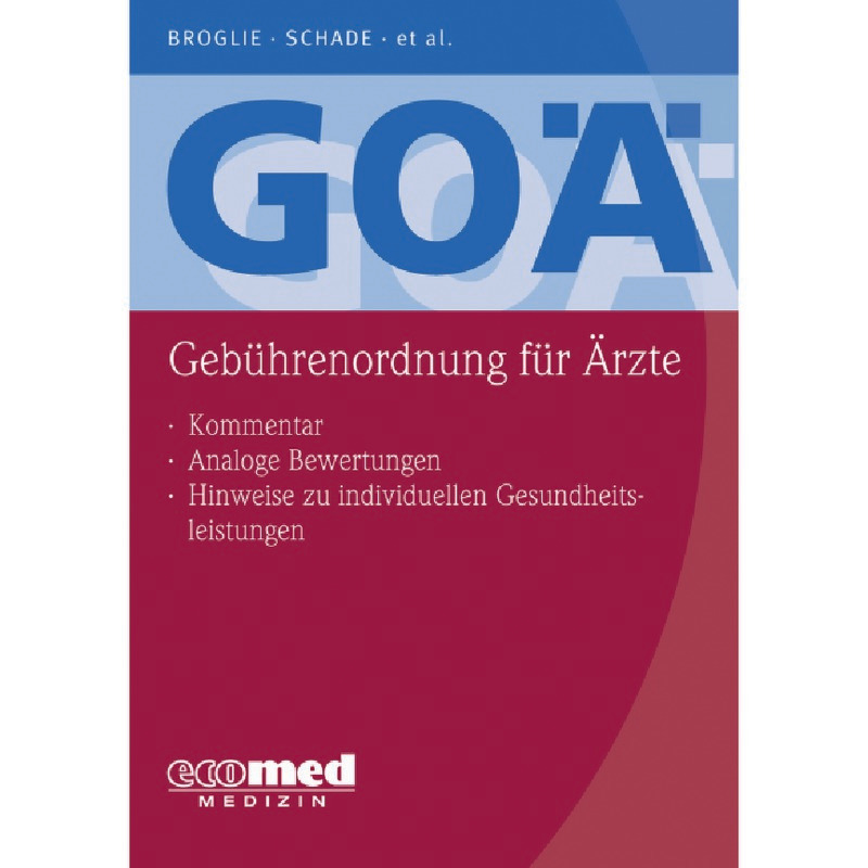 GOÄ (Gebührenordnung für Ärzte)