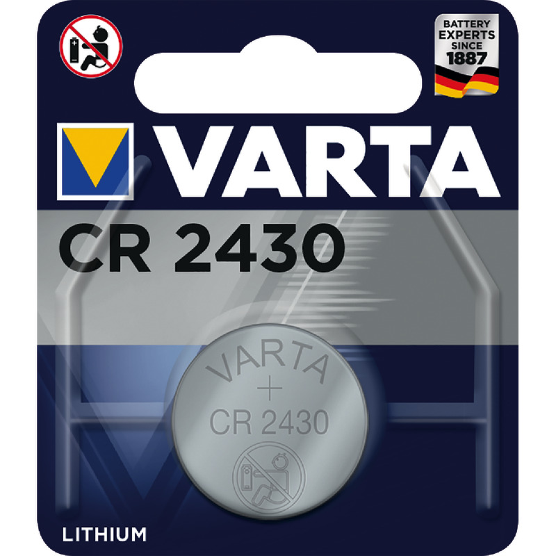 VARTA Knopfzelle CR2430 Lithium, 3 V