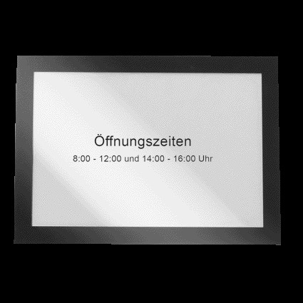 DURABLE Türschild mit Magnetrahmen - schwarz
