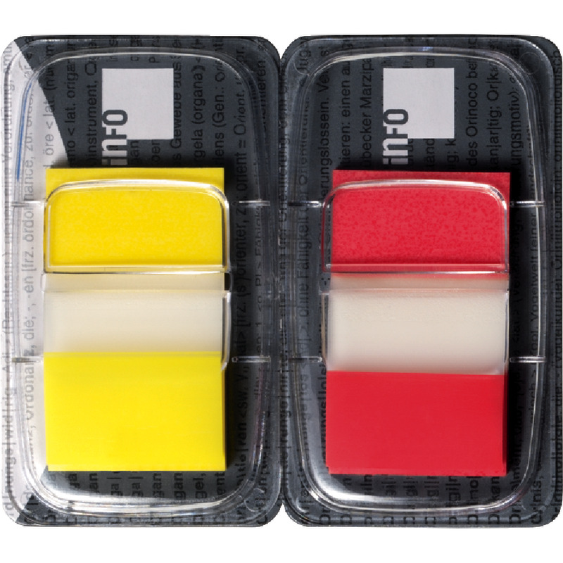 Index Haftstreifen COLOUR TIP, 25 x 43 mm, im Doppelpack