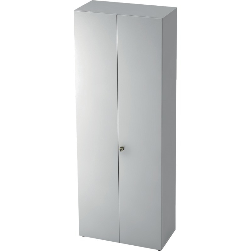 SoldanOffice Aktenschrank PROFI mit Garderobe, B x H x T: 800 x 2.200 x 420 mm - lichtgrau