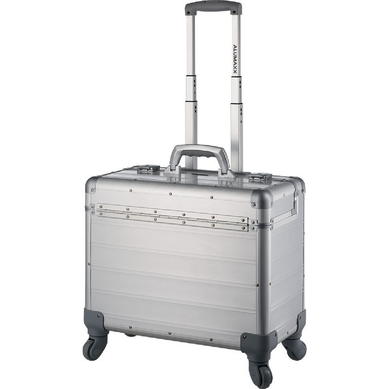 ALUMAXX Pilotenkoffer PANDORA, mit Trolley - silber