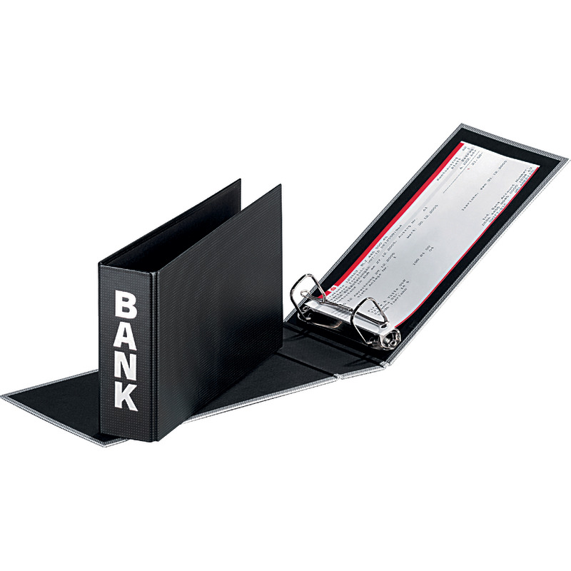 PAGNA Bankordner Quadro DIN A5 quer, Rückenbreite 50 mm - schwarz
