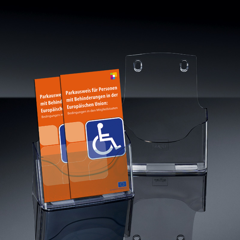 sigel Tisch-Prospekthalter DIN A5, Acryl - glasklar sigel Tisch-Prospekthalter DIN A5, Acryl - glasklar