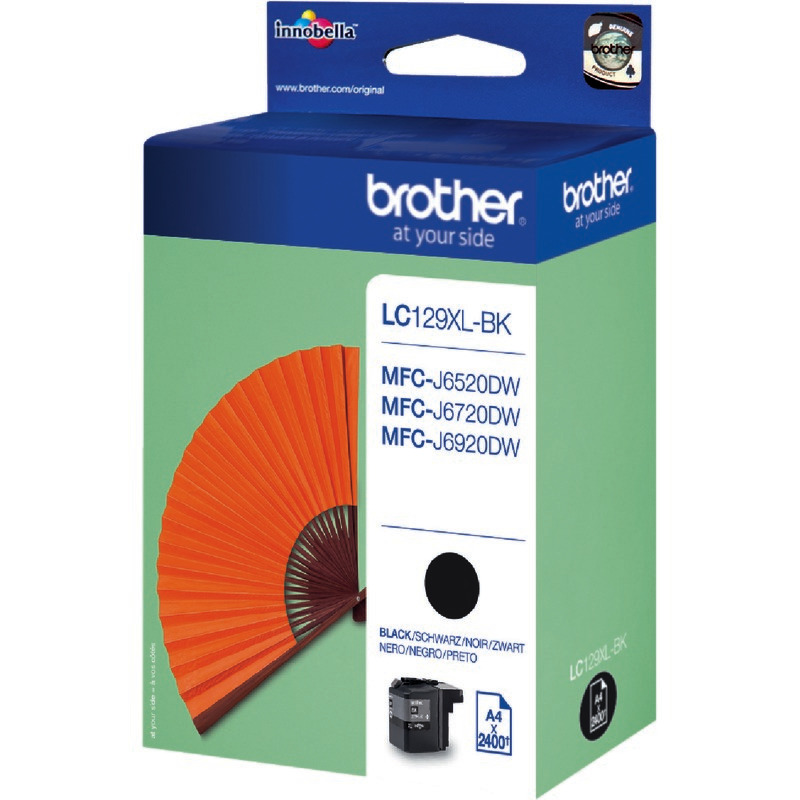 Brother Tintenpatrone LC-129XLBK , schwarz