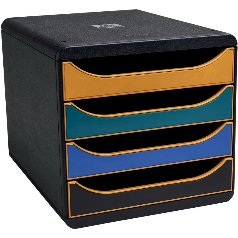EXACOMPTA Schubladenbox Big Box NEO DECO, 4 Schubladen