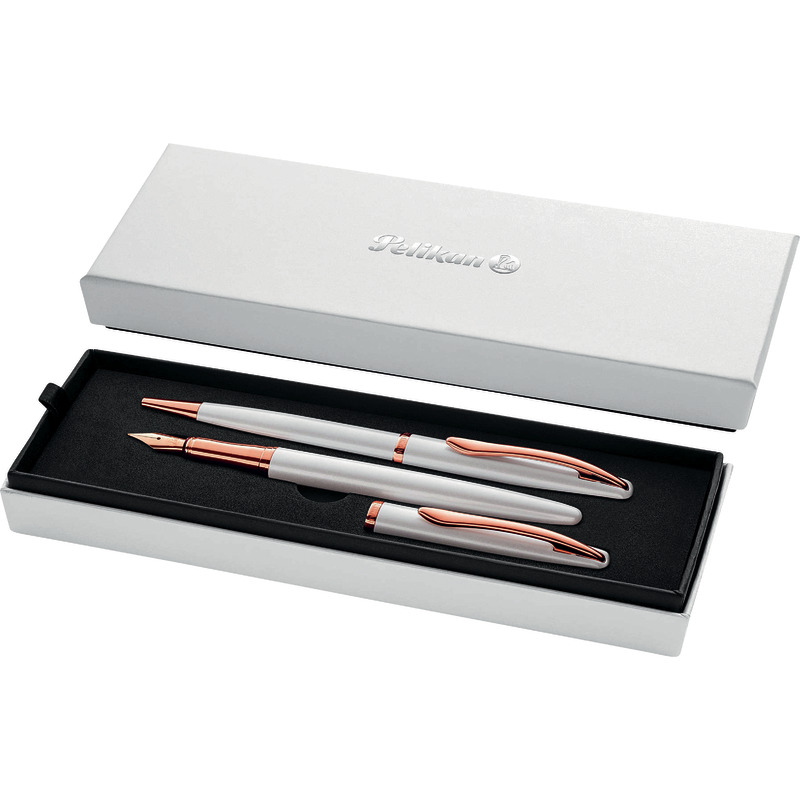 Pelikan Füller und Kugelschreiber Set Jazz® Noble Elegance - weiß