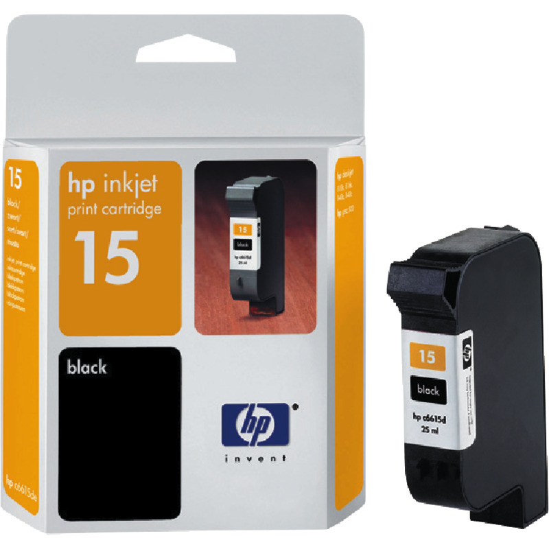 hp vivera Tintenpatrone C6615D (Nr. 15), schwarz hp vivera Tintenpatrone C6615D (Nr. 15), schwarz