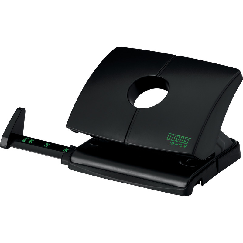 novus Bürolocher B220 re+new - schwarz