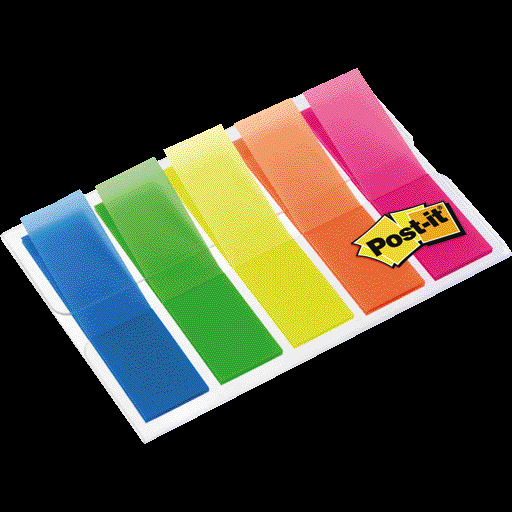 Post-it® Index Haftstreifen im Etui, Mini