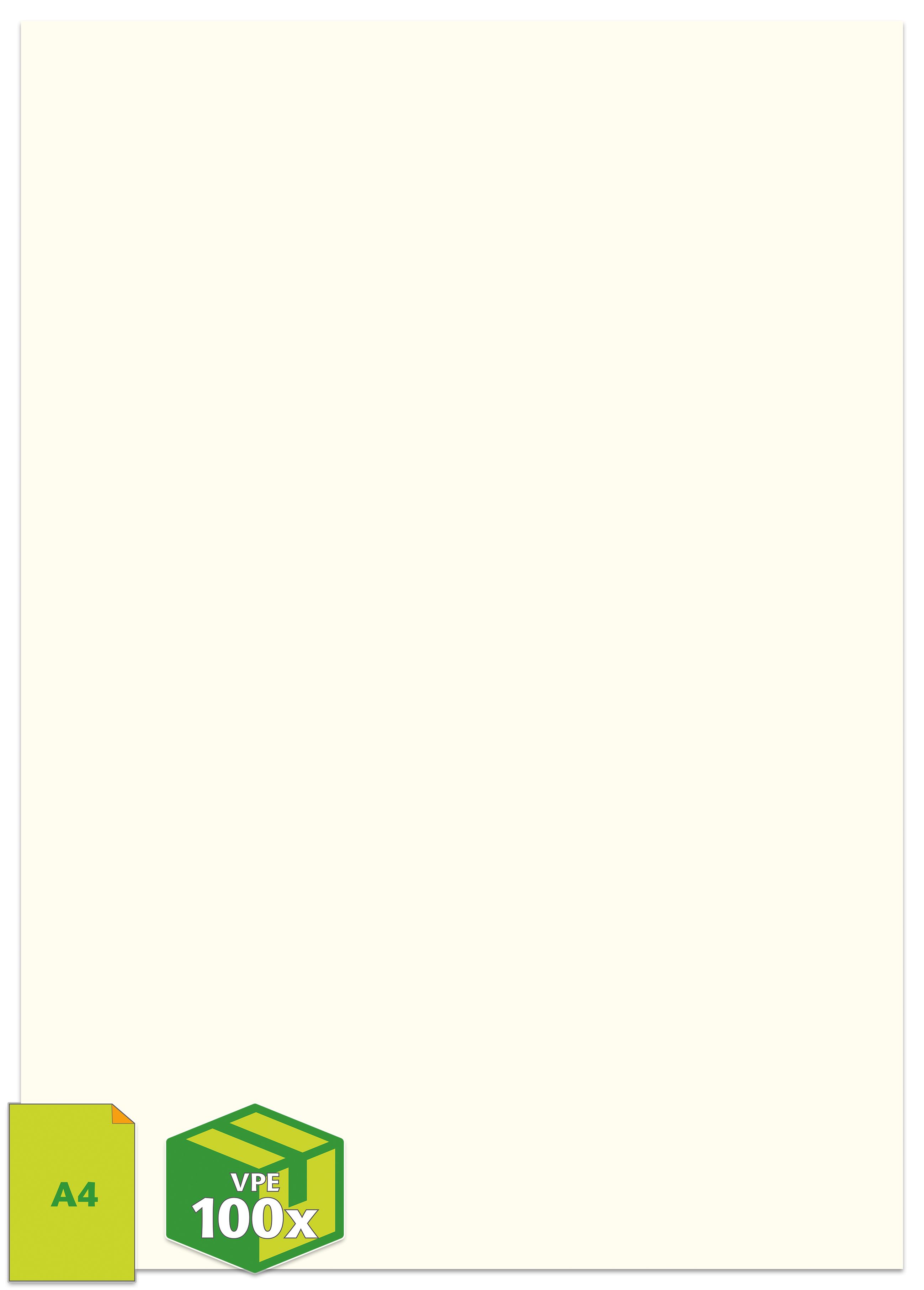 Papier DIN A4, 100 g, Munken Pure, cremeweiß, 100 Stück Papier DIN A4, 100 g, Munken Pure, cremeweiß, 100 Stück