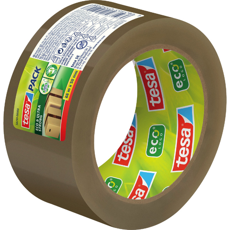 tesapack® PP-Packband ecoLogo Strong, 50 mm x 66 m - braun tesapack® PP-Packband ecoLogo Strong, 50 mm x 66 m - braun