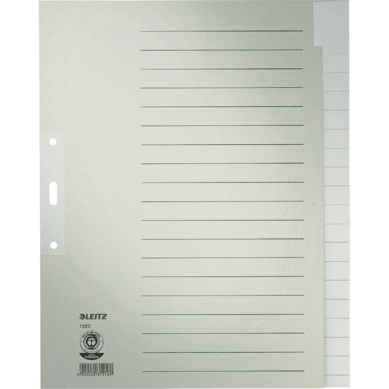 LEITZ Papier-Register 1220, Taben blanko