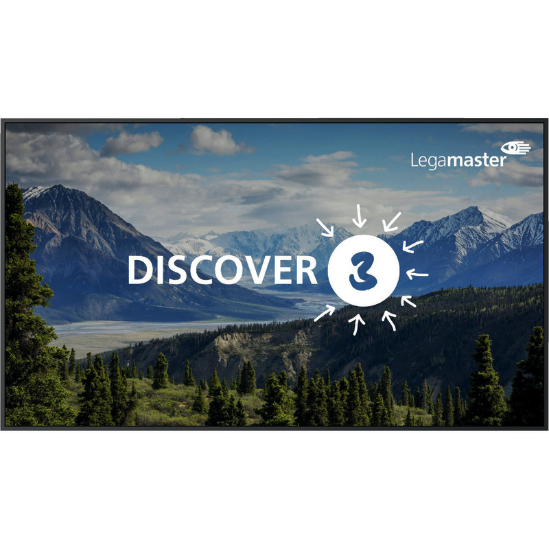 Legamaster DISCOVER 3 65 + Wandhalterung VESA + Kabel + Lieferungs- und Installationsservice