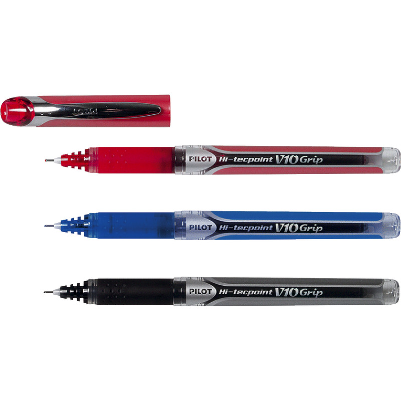 PILOT Tintenroller HI-Tecpoint Grip V10 - rot