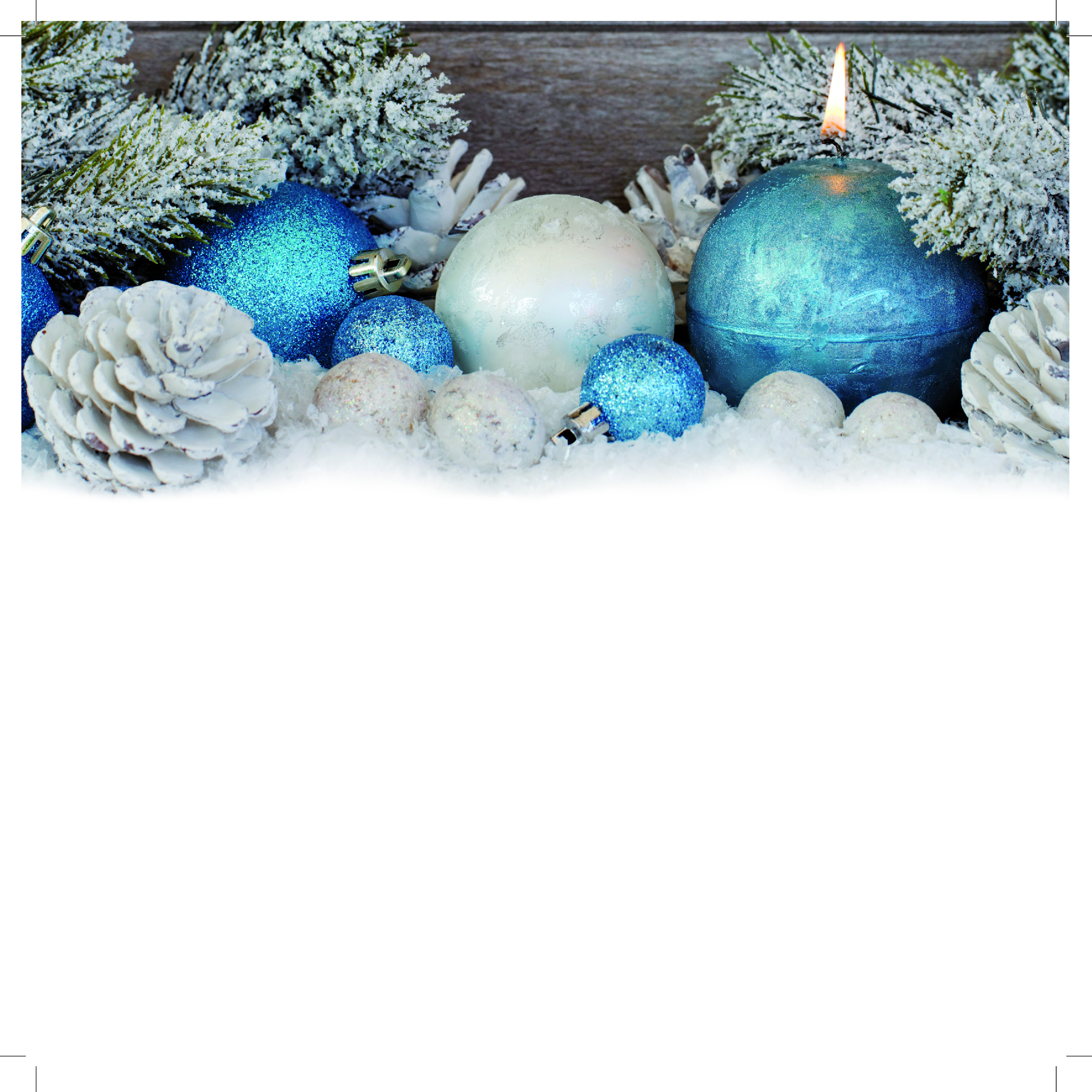Papiereinlage mit Weihnachtsmotiv