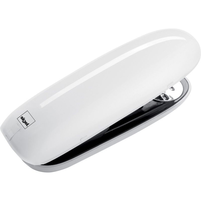 sigel Schreibtisch-Serie eyestyle®, Heftgerät - weiß