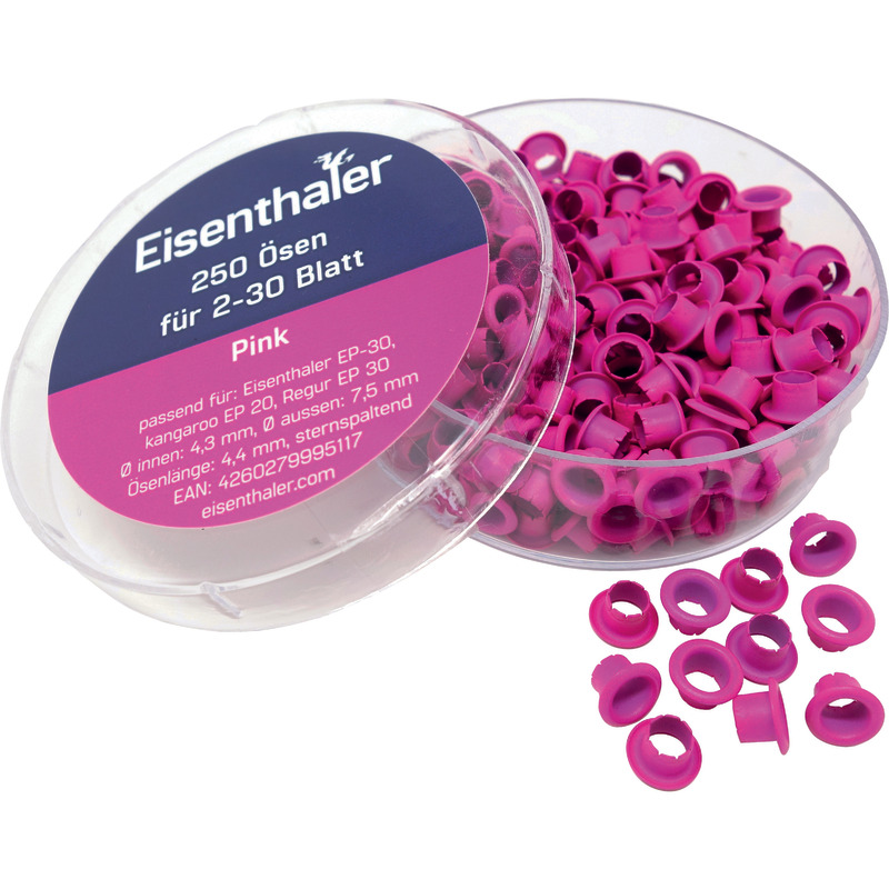 Eisenthaler Ösen EFC30-4.4mm, für 2 – 30 Blatt - pink