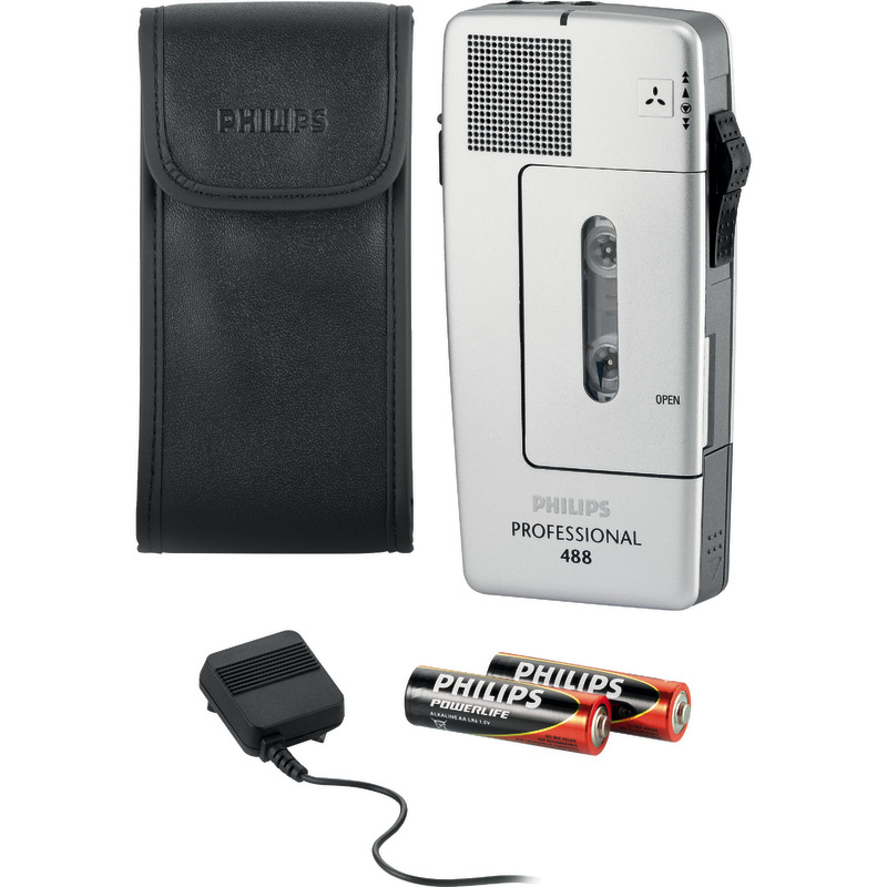 PHILIPS Diktiergeräte-Set Professional Pocket Memo 488