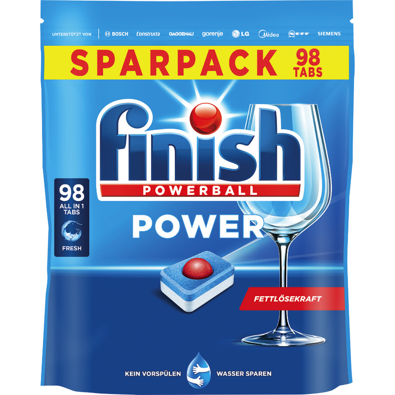 Finish POWERBALL POWER Fresh Geschirrreiniger 98 Tabs