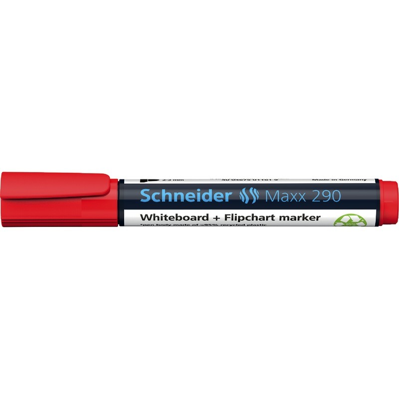 SCHNEIDER Flip-Chart- und Boardmarker Maxx 290, Einzelfarben - rot