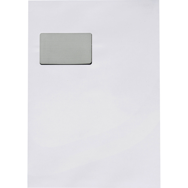 SoldanPlus Briefumschlag DIN C4, haftklebend, weiß, mit Fenster, Pack: 500 Stück SoldanPlus Briefumschlag DIN C4, haftklebend, weiß, mit Fenster, Pack: 500 Stück