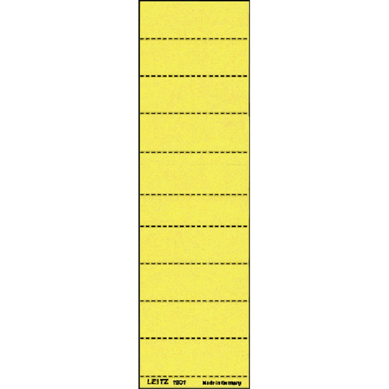 LEITZ Beschriftungsschildchen 1901-00, für Hängeregistratur, 100 Stück - gelb
