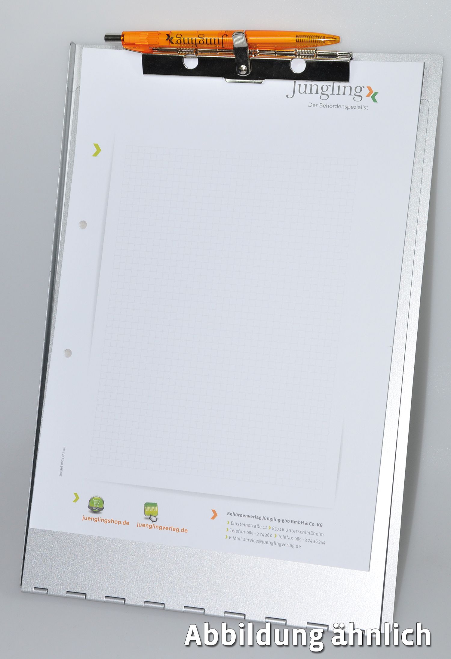 WESTCOTT Klemmbrett Formularhalterbox, A4, Aluminium
