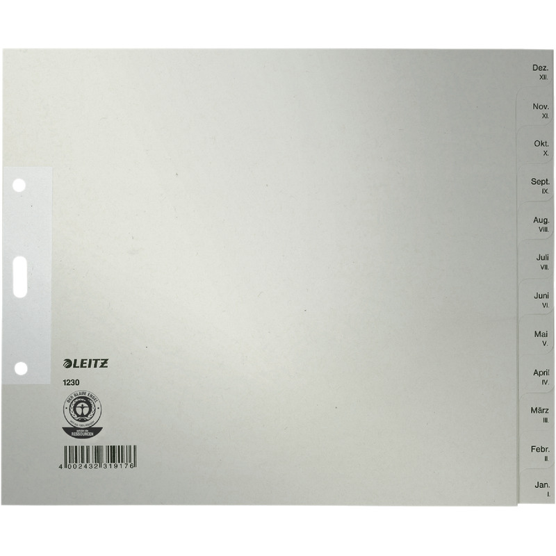 LEITZ Papier-Register 1230, Taben Dez.-Jan.