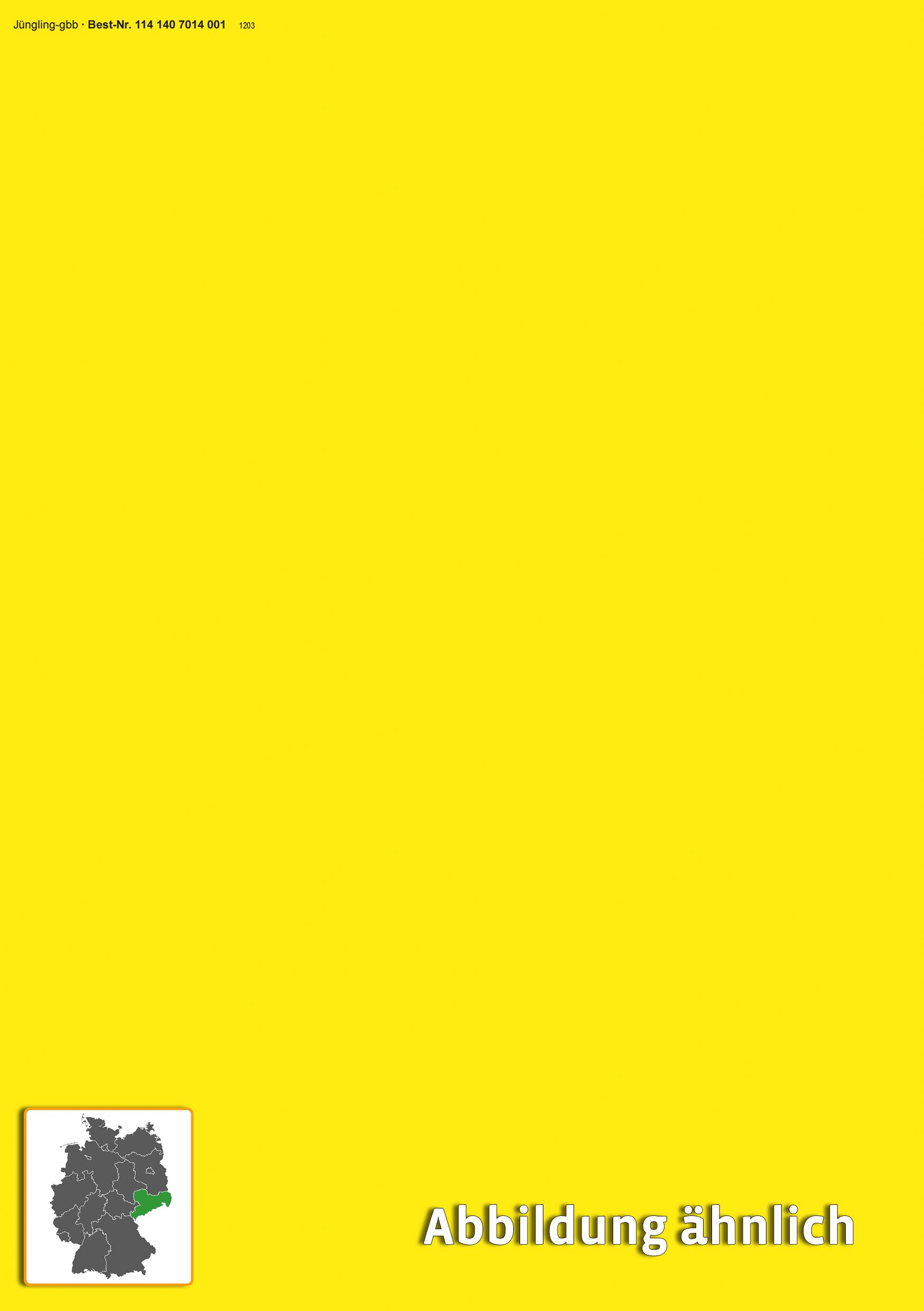 Blankopapier für Ausnahmegenehmigungsausweis (Sachsen), A5, gelb