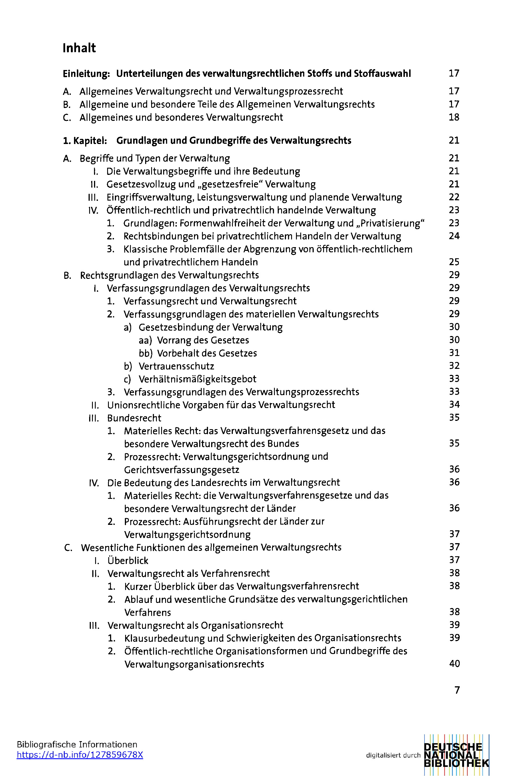 Examinatorium Allgemeines Verwaltungsrecht und Verwaltungsprozessrecht