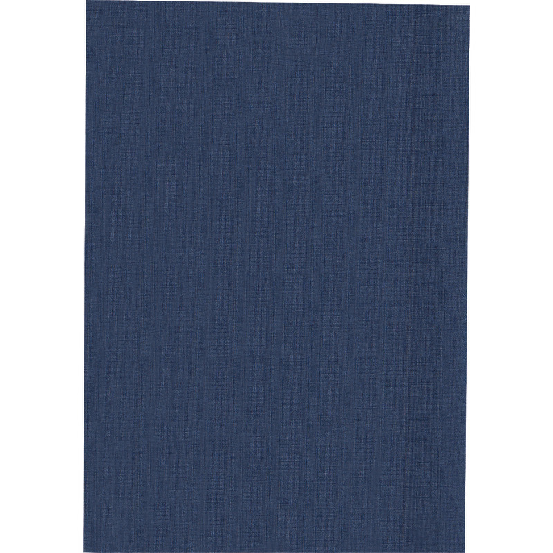 Rückendeckel aus Vollkarton in Feinleinen, tiefblau