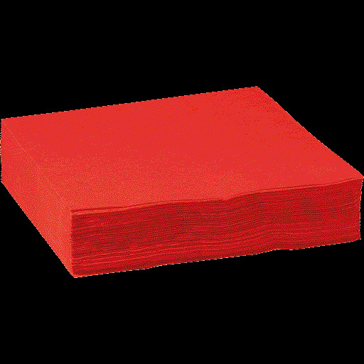 Servietten 330 x 330 mm, 1/4-Falz, 3-lagig, 120 Stück - rot