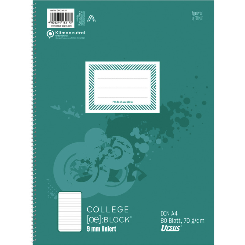 Staufen Collegeblock WORKFLOW, DIN A4, liniert, Lineatur 21