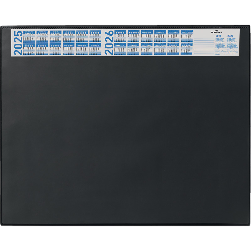 DURABLE Schreibunterlage mit Vier-Jahreskalender - schwarz