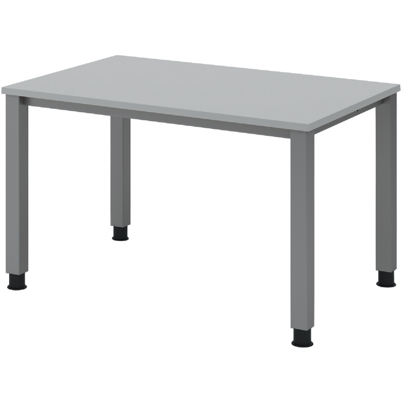 SoldanOffice Schreibtisch SONO, B x H x T: 1.200 x 680 – 760 x 800 mm - lichtgrau