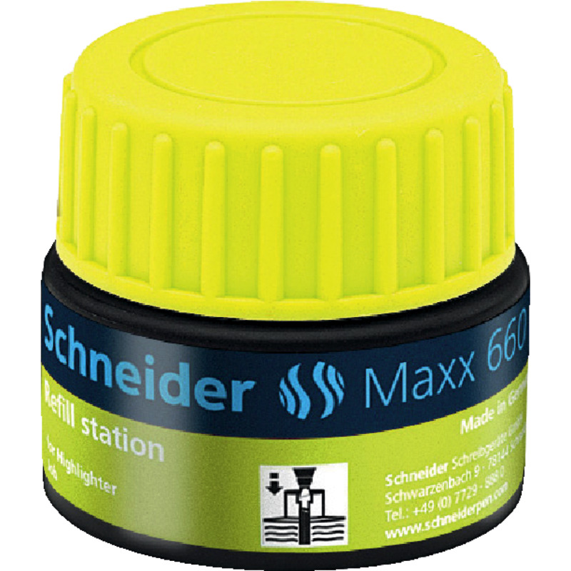 SCHNEIDER Refillstation Maxx 660 für Textmarker - gelb