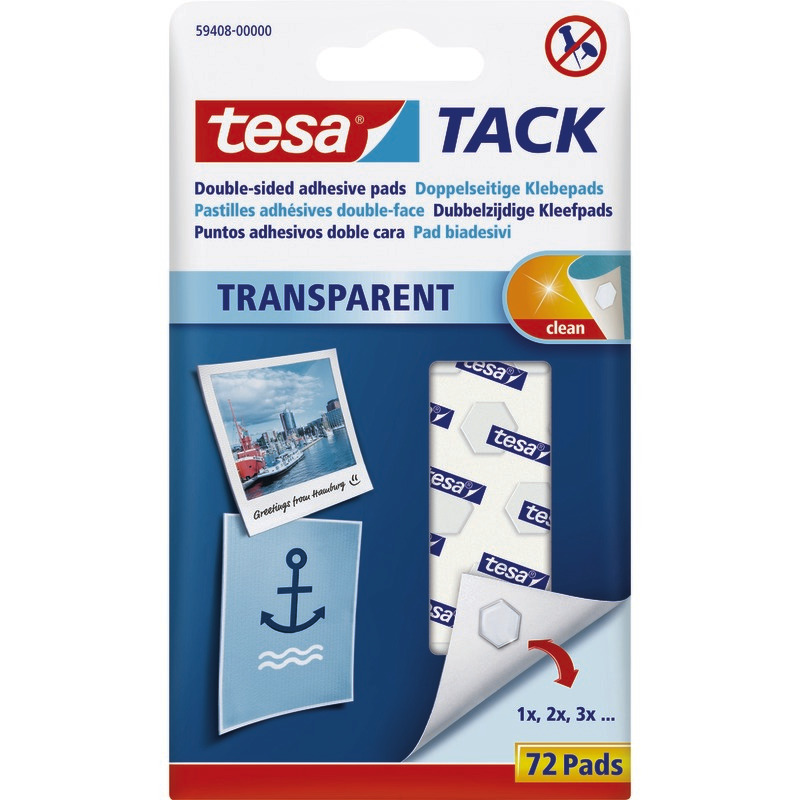 tesa® TACK Klebepads, Inhalt: 72 Stück