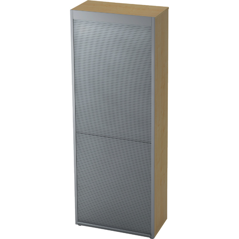 SoldanOffice Rollladenschrank PROFI, B x H x T: 800 x 2.200 x 420 mm - Ahorn-Dekor