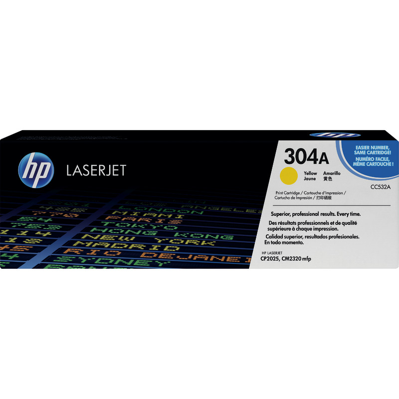 hp ColorSphere Toner CC532A, gelb