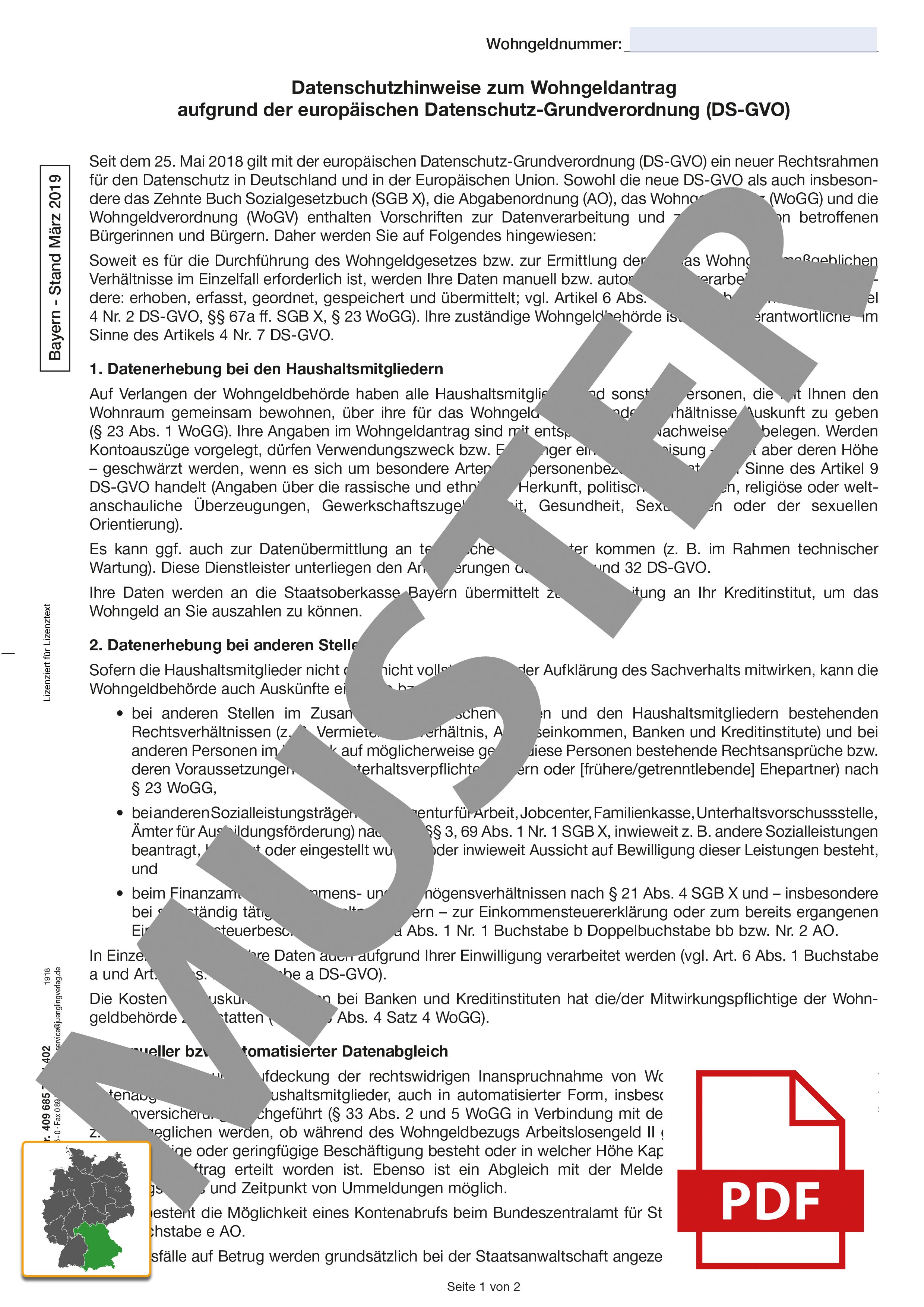 BY-Informationsblatt zum Datenschutz - Europäische Datenschutz-Grundverordnung
