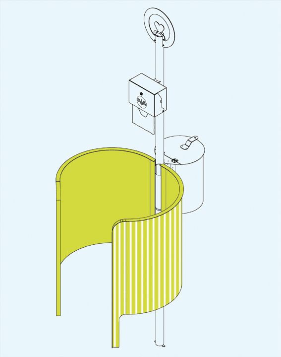 Einseitiger Sichtschutz für Oilette - die Kindertoilette