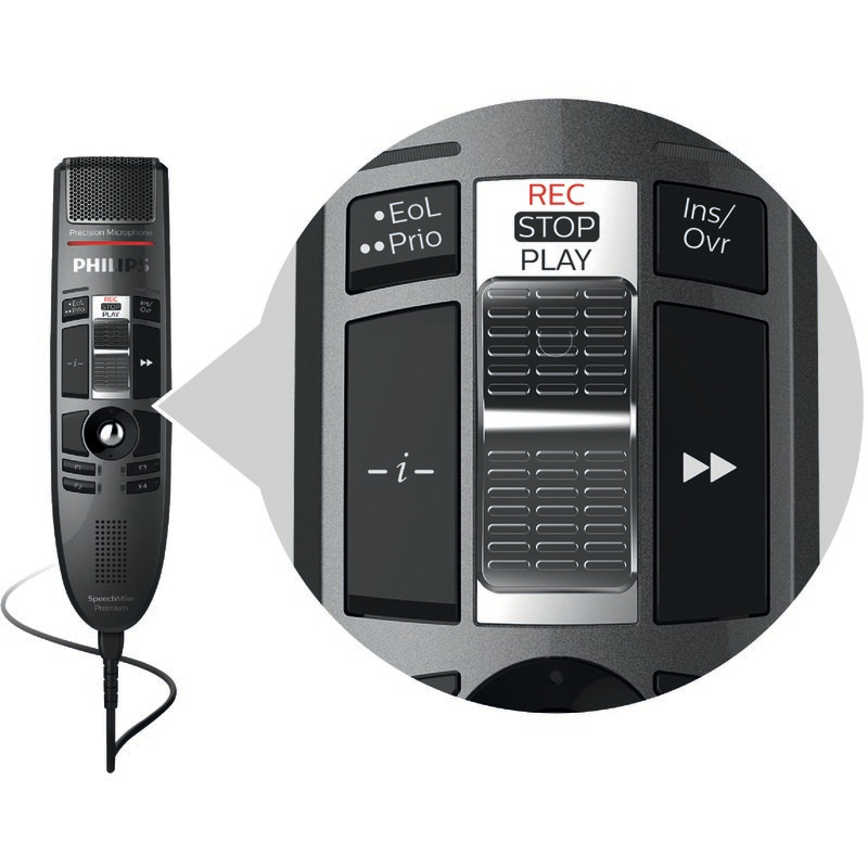 PHILIPS SpeechMike Premium LFH 3510 mit Schiebeschalter