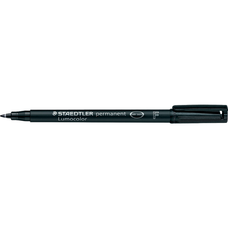 STAEDTLER Folienstifte Lumocolor® 318 F, permanent, Einzelfarben - schwarz