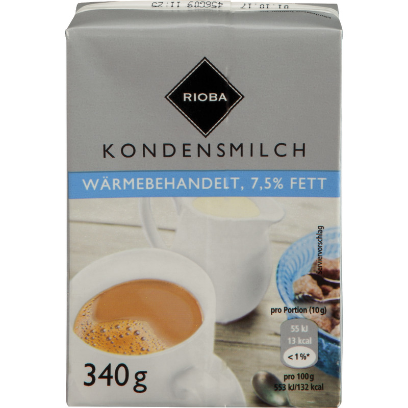 RIOBA H-Kondensmilch 7, 5 %